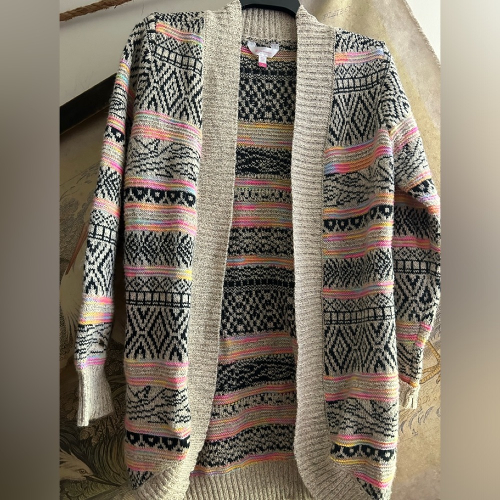 * No Boundaries NOBO Sweater Cardigan EUC SZ Medium (7 - 9) *